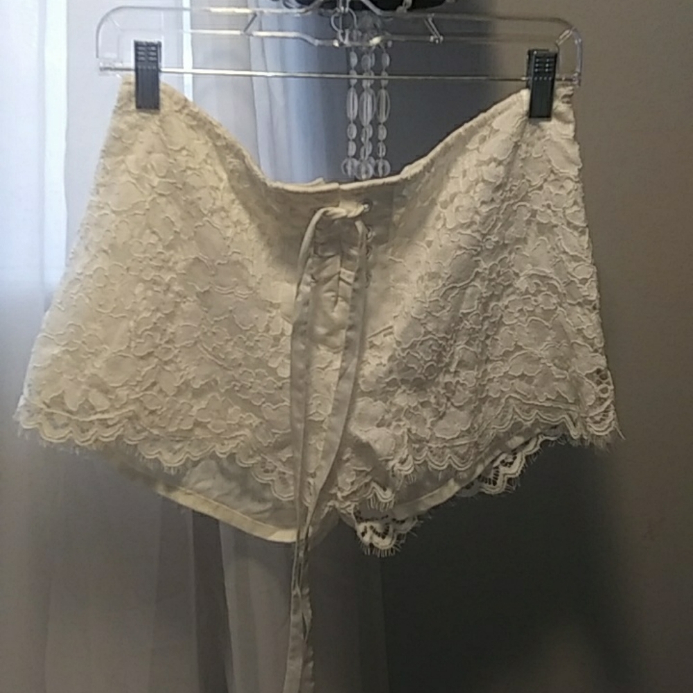 Lace up shorts